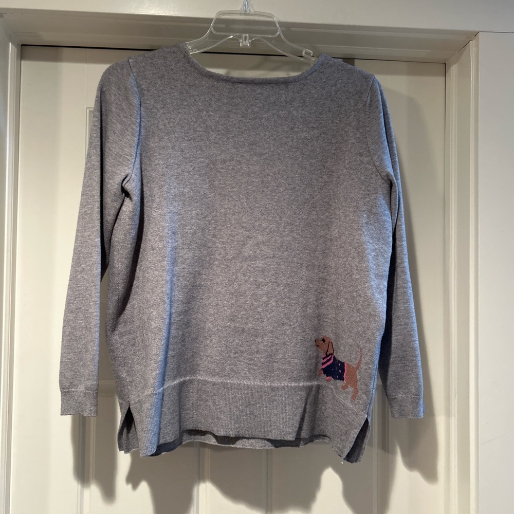 Gray Sweater with Dachshund Design - Picture 6 of 7
